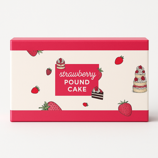 Pound Cake Strawberry Scented Gift SET